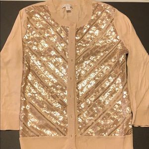 Gold/nude button up sweater